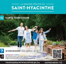 Carte touristique 2021-2022 - La grande région de Saint-Hyacinthe