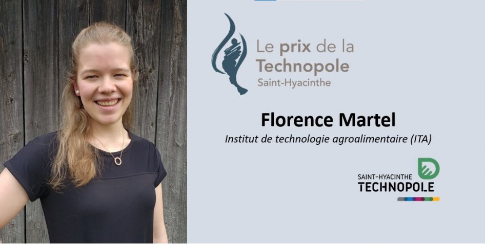 Saint-Hyacinthe Technopole remet le Prix de la Technopole à une étudiante de l’ITA